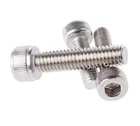 Runxingfu Matériel Outils Vis à Tête Cylindrique - Acier Inoxydable Hexagone Cylindre Tête Moletée Vis à Métaux Métrique Filetage M1.4 M1.6