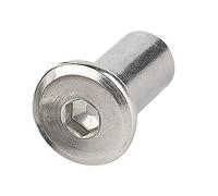 Runxingfu Noix de Baril Acier Inoxydable - M5 Filetage Interne Noix de Baril Écrou Cylindrique Douille Hexagonale Vis Insert Écrou À Rivet Verrouillage Vis ou Boulons