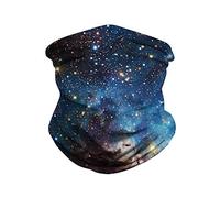 RUNYN Bandana pour Rave ciel étoilé, Cache-cou Bandana Tube Gaiter, Sun UV Protection Neck Gaiter Magic Écharpe Cache-visage Cagoule