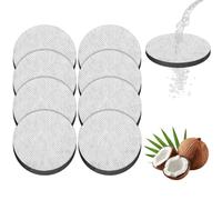 RUNYU® Lot de 8 filtres de rechange pour bouteilles et carafes MicroDisc Brita-Fill & Go - Réduit les PFAS, le chlore, les microparticules et autres impuretés