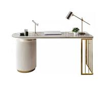RUNZE765Z Bureau Classique Bureau d'ordinateur de Luxe léger, Bureau d'écriture Minimaliste Moderne, Consultation, réception et Chaise pour écrire(120 * 60 * 75cm)