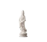 RUNZE765Z Décorations d'intérieur Statue de Bouddha Blanc Pur, décoration Debout dans Le Salon, Hall d'entrée, Bureau, Zen et Feng Shui Feng Shui au Bureau