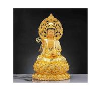 RUNZE765Z Décorations d'intérieur Statue de Bouddha en cuivre Pur avec siège Lotus, décoration Feng Shui for la Maison, Le Salon, l'entrée, culte Zen Feng Shui au Bureau(Grand)