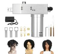 RUODATONLY 1.2kg Machine à Dreadlocks Portable, électrique, DIY avec kit de Trous 6/8/10mm pour Cheveux synthétiques ou naturels,Sept Vitesses