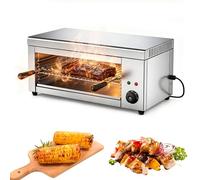 RUODATONLY Salamandre à Usage Domestique, Appareil à raclette Professionnel 2000W, Gril BBQ de comptoir 50-300°C, pour Faire Fondre Le Fromage, des sandwichs et des Steaks, 4 hauteurs.