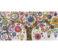 Ruohuo Peinture par Numéros pour Adulte Arbre De Vie, Peinture Numero Arbre Activité Manuelle, Peindre par Nombre Kits avec Pinceaux Acryliques Peintures Kits pour la décoration de la Maison 40x80cm