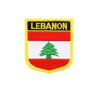 Ruoming 1 patch brodé drapeau du Liban à repasser ou à coudre sur le patch tactique militaire national Liban (Liban)*