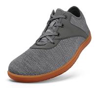 RUOMU Hommes Femmes Pieds Nus Chaussures - Unisexe Chaussures Minimaliste Antidérapant Barefoot Shoes pour Fitness Marche, Gris Foncé, GR.38