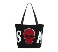 RUOPASWEAST Anarchy Tv Series Sons Sac Cabas Femme - Tote Bag Réutilisable Motif Rock Série Tv - Sac De Courses Décontracté Fan Samcro - Cadeau Biker