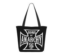 RUOPASWEAST Anarchy Tv Series Sons Sac Cabas Femme - Tote Bag Réutilisable Motif Rock Série Tv - Sac De Courses Décontracté Fan Samcro - Cadeau Biker