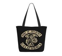 RUOPASWEAST Anarchy Tv Series Sons Sac Cabas Femme - Tote Bag Réutilisable Motif Rock Série Tv - Sac De Courses Décontracté Fan Samcro - Cadeau Biker