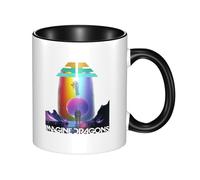 RUOPASWEAST Dra*gons Pop Rock Band Imagine Mug céramique bicolore 330 ml - Tasse à café ou thé avec impression - Vaisselle cadeau pour fans de musique rock - Accessoire cuisine bureau
