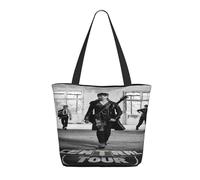 RUOPASWEAST For Indochine-Rock Band Sac fourre-tout pour femme - Sac shopping groupe pop rock français - Grand sac à bandoulière léger pour la plage, le travail, cadeau pour les fans de musique