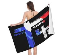 RUOPASWEAST for Indochine-Rock Band Serviette De Bain Microfibre 80x130 Cm - Absorbante Et Séchage Rapide - Motif Groupe Rock Français - Cadeau Fan Musique - Douce Et Légère pour Plage, Sport, Voyage