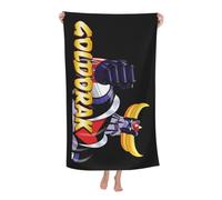 RUOPASWEAST Japanese Manga Golderak Ufŏ%Robot Serviette De Plage Grendizer - Design Manga Robot Japonais UfŌ - 80x130 Cm - Microfibre Super Absorbante - Séchage Rapide - Cadeau pour Fans D'Anime