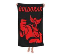 RUOPASWEAST Japanese Manga Golderak Ufŏ%Robot Serviette De Plage Grendizer - Design Manga Robot Japonais UfŌ - 80x130 Cm - Microfibre Super Absorbante - Séchage Rapide - Cadeau pour Fans D'Anime