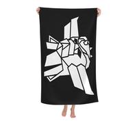 RUOPASWEAST Japanese Manga Golderak Ufŏ%Robot Serviette De Plage Grendizer - Design Manga Robot Japonais UfŌ - 80x130 Cm - Microfibre Super Absorbante - Séchage Rapide - Cadeau pour Fans D'Anime