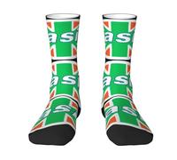 RUOPASWEAST Liam Singer Gallagher Chaussettes mi-mollet colorblock - Chaussettes rétro Britpop pour hommes et femmes - Cadeau pour les fans de rock - Produits dérivés streetwear élégants