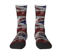 RUOPASWEAST Liam Singer Gallagher Chaussettes mi-mollet colorblock - Chaussettes rétro Britpop pour hommes et femmes - Cadeau pour les fans de rock - Produits dérivés streetwear élégants