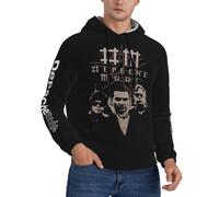 RUOPASWEAST Mode Music De&PE&Che Band Sweat à Capuche Homme - Hoodie Coton Confortable à Manches Longues - Pull Streetwear Rock Music Fans - Vêtement de Sport Décontracté - Cadeau Musique Large