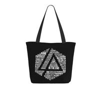 RUOPASWEAST Rock Band Chester Singer Bennington Sac de courses réutilisable pour femme - Sac fourre-tout léger style rock des années 90 - Cadeau écologique pour fan - Motif groupe alternatif