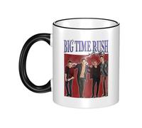 RUOPASWEAST Time Rock Music boy band Rush Mug Céramique 330ML - Tasse à Café avec Poignée et Bord Coloré - Design BTR - Résistant au Lave-vaisselle - Cadeau pour Fans de Musique
