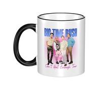 RUOPASWEAST Time Rock Music boy band Rush Mug Céramique 330ML - Tasse à Café avec Poignée et Bord Coloré - Design BTR - Résistant au Lave-vaisselle - Cadeau pour Fans de Musique