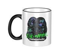 RUOPASWEAST Tokio Rock Band Hotel Mug Céramique 330ml Bord Coloré - Tasse Café Rock Groupe Allemand - Cadeau Fan Musique Pop Rock - Accessoire Cuisine Déco