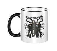 RUOPASWEAST Tokio Rock Band Hotel Mug Céramique 330ml Bord Coloré - Tasse Café Rock Groupe Allemand - Cadeau Fan Musique Pop Rock - Accessoire Cuisine Déco