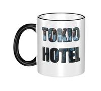 RUOPASWEAST Tokyo Music Rock Band Kaulitz Hotel Mug Céramique 330ml Bord Coloré - Tasse Café Rock Groupe Allemand - Cadeau Fan Musique Pop Rock - Accessoire Cuisine Déco