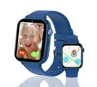 Ruopoem 4G Montre Connectée Enfant, Montre GPS Enfant Tracker avec Appel Vidéo SIM Chat Vocal SOS Réveil Jeux Mode Scolaire Étanche IP68, Montre Telephone EnfantCadeau pour Filles et Garçons