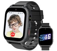 Ruopoem 4G Montre Connectée Enfant, Montre GPS Enfant Tracker avec Appel Vidéo SIM Chat Vocal SOS Réveil Jeux Mode Scolaire Étanche IP68, Montre Telephone EnfantCadeau pour Filles et Garçons