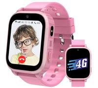 Ruopoem 4G Montre Connectée Enfant, Montre GPS Enfant Tracker avec Appel Vidéo SIM Chat Vocal SOS Réveil Jeux Mode Scolaire Étanche IP68, Montre Telephone EnfantCadeau pour Filles et Garçons