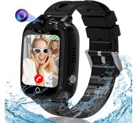 Ruopoem 4G Montre Connectée Enfant, Montre GPS Enfant Tracker avec SIM Appel Vidéo Chat Vocal GPS SOS Réveil Jeux Mode Scolaire Étanche, Montre Telephone EnfantCadeau pour Filles et Garçons