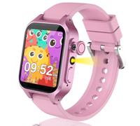 Ruopoem Montre Connectée Enfant 32 Jeux, Montre Enfant Garcon Fille HD Caméra Musique Vidéo Podomètre Livre Audio Réveil, Montre Intelligente EnfantCadeaux Anniversaire pour Filles et Garçons