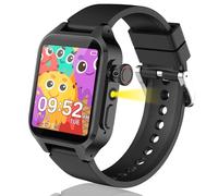 Ruopoem Montre Connectée Enfant 32 Jeux, Montre Enfant Garcon Fille HD Caméra Musique Vidéo Podomètre Livre Audio Réveil, Montre Intelligente EnfantCadeaux Anniversaire pour Filles et Garçons