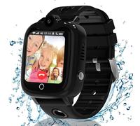 Ruopoem Montre Connectée Enfant 4G, Montre GPS Enfant Tracker avec Appel Vidéo SOS Caméra Étanche IP68 Mode Classe Jeux Réveil, Montre Telephone avec SIM Cadeau pour Filles et Garçons