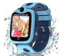 Ruopoem Montre Connectée Enfant 4G, Montre GPS Enfant Tracker avec Appel Vidéo SOS Étanche IP68 Mode Classe Jeux Réveil, Montre Telephone avec SIM Cadeau pour Filles et Garçons