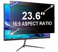 ruord 10 Pièces Filtre de Confidentialité pour 23.6 Pouces 16:9 (52.2x29.4cm) Moniteur,Anti-Lumière Bleue & Anti-Reflet, Amovible | Filtre Vie Privée PC pour Bureau