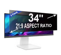 ruord 2 Pièces Filtre de Confidentialité pour 34 Pouces 21:9 (79.8x34cm) Moniteur,Anti-Lumière Bleue & Anti-Reflet, Amovible | Filtre Vie Privée PC pour Bureau
