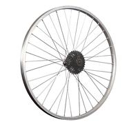 Ruota posteriore in Bicicletta da 26 "Con Shimano a 8 velocità Shimano Set di Cassette d'argento