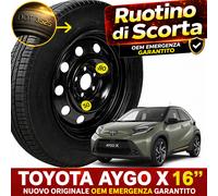 Ruotino de Secours 16" 5 Trous Pour TOYOTA AYGO X Neuf OEM, Garantit