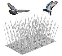 RUPECA Lot 20 Pic Anti Pigeon en Acier Inoxydable 6,6 Mètres, Anti Pigeons pour Balcon, Pique Anti Pigeon, Repulsif Pigeon, Anti Oiseaux (6,6)