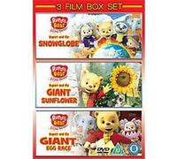 Rupert The Bear Collection - Snowglobe / Giant Egg Race / Giant Sunflower , (Box Set) G