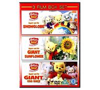 Rupert The Bear Collection - Snowglobe / Giant Egg Race / Giant Sunflower , (Box Set)