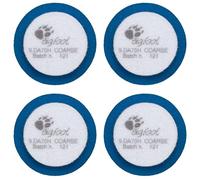 RUPES Lot de 4 coussinets en mousse orbitale grossière (bleu) Ø 54/70 mm