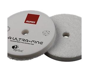 Rupes Tampon en microfibre D-A COARSE, FINE, ULTRA-FINE en différentes tailles pour polir votre voiture (80 mm, Ultra-Fine Blanc)