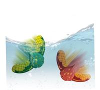 Ruqingg 2 Pack Stingray Underwater Glider Small Stingray Glider avec des ailerons réglables nageant Les Jouets de Piscine de plongée autopropulsées pour Les Enfants et l'adulte (Rouge et Vert)