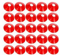 Ruqingg Cônes de Football 25pcs 7x2 Small Portable Lightweight épaississez Les cônes d'entraînement de Football Basket-Ball avec des Enfants Hole Kids Basic Obstacle Course pour Le, Le Patinage