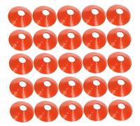 Ruqingg Cônes de Football 25pcs 7x2 Small Portable Lightweight épaississez Les cônes d'entraînement de Football Basket-Ball avec des Enfants Hole Basic Obstacle Course pour Le, Le Patinage, Le ba